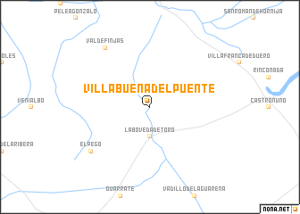 map of Villabuena del Puente
