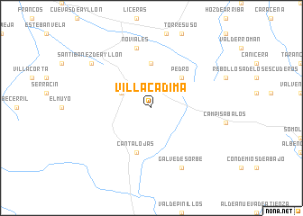 map of Villacadima