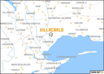 map of Villa Carlo