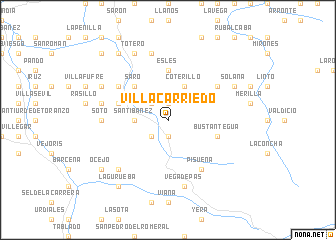 map of Villacarriedo