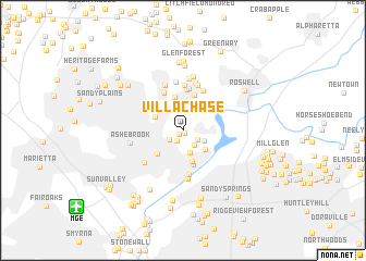 map of Villa Chase