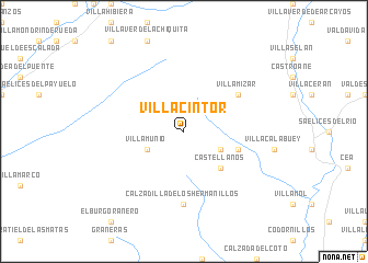 map of Villacintor