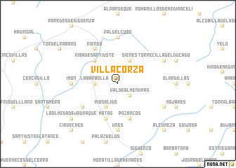 map of Villacorza