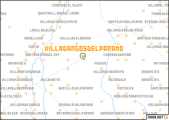 map of Villadangos del Páramo