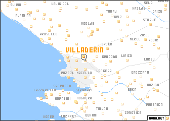 map of Villa Derin