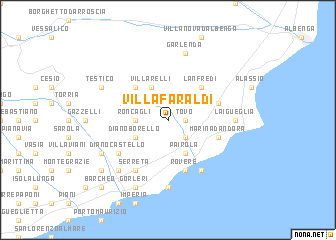 map of Villa Faraldi