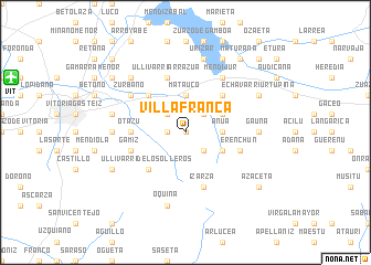 map of Villafranca