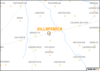 map of Villa Franca