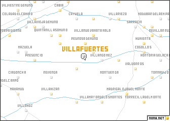 map of Villafuertes