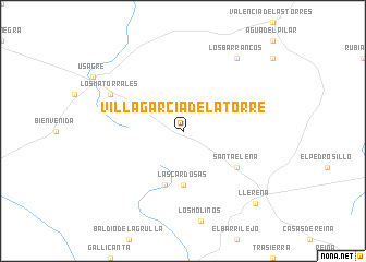map of Villagarcía de la Torre