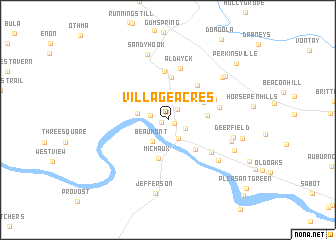 map of Village Acres