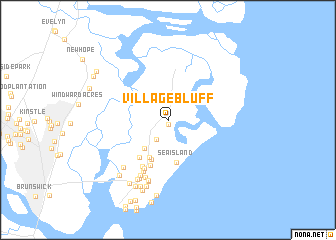 map of Village Bluff