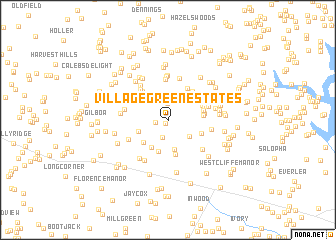 map of Village Green Estates