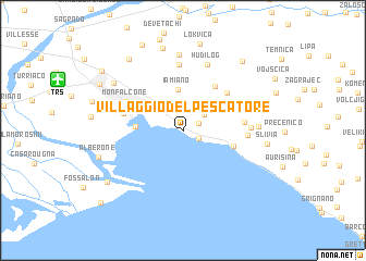 map of Villággio del Pescatore