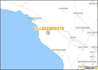 map of Villaggio Resta