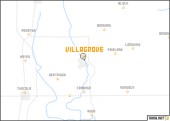 map of Villa Grove