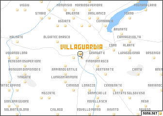 map of Villa Guardia