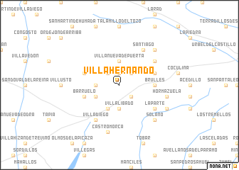 map of Villahernando