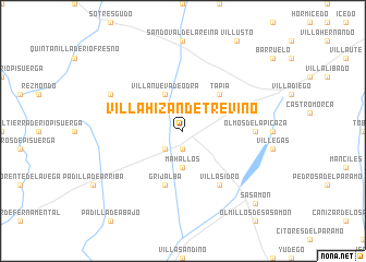 map of Villahizán de Treviño