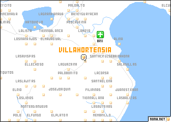 map of Villa Hortensia