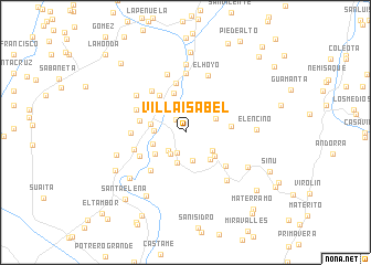 map of Villa Isabel