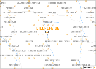 map of Villalfeide