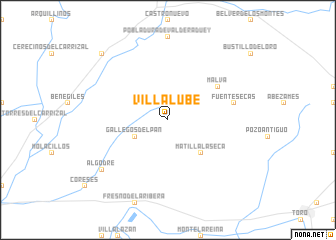 map of Villalube