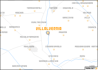map of Villalvernia