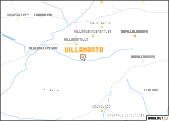 map of Villamanta