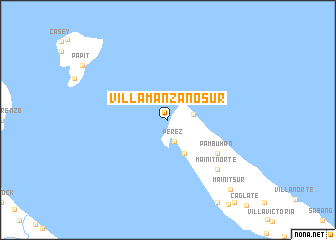 map of Villamanzano Sur