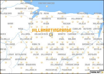 map of Villamartín Grande