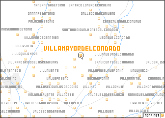 map of Villamayor del Condado