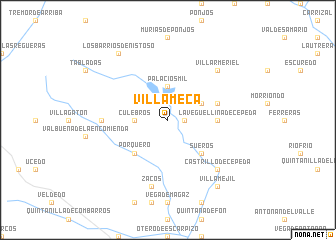 map of Villameca