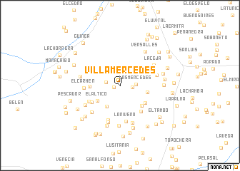map of Villa Mercedes