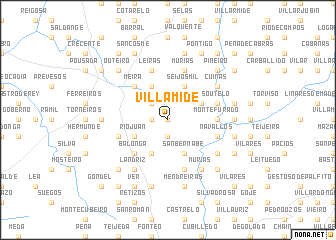 map of Villamide