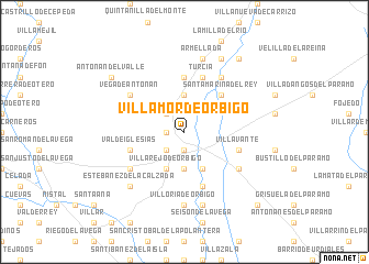 map of Villamor de Órbigo