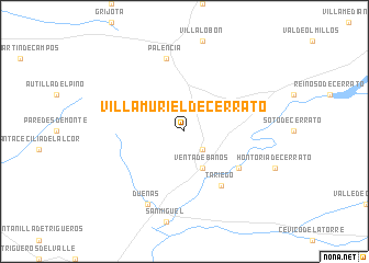 map of Villamuriel de Cerrato