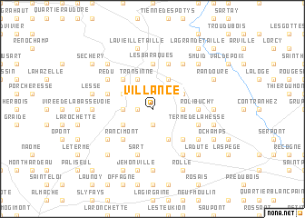 map of Villance