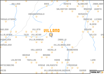 map of Villaño