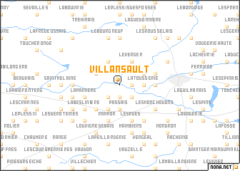 map of Villansault