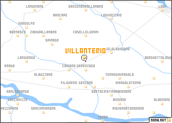 map of Villanterio