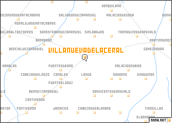map of Villanueva del Aceral