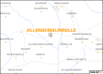 map of Villanueva del Pardillo