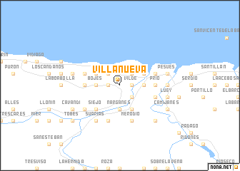 map of Villanueva