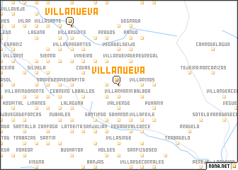 map of Villanueva