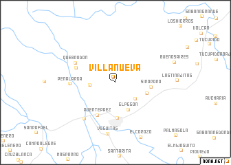 map of Villanueva