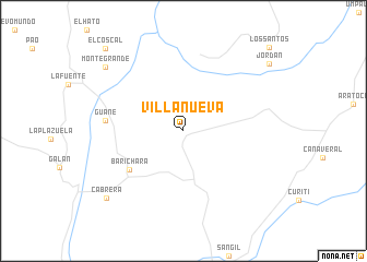 map of Villanueva