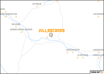 map of Villa Ocampo