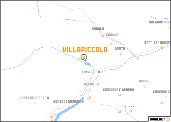 map of Villapiccola