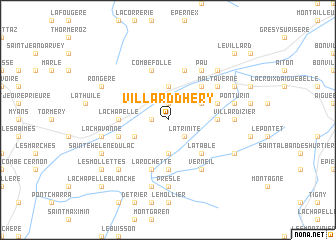 map of Villard-dʼHéry